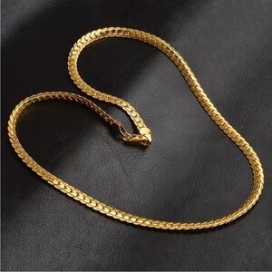 20” NEW 18k Gold Snake Chain Necklace